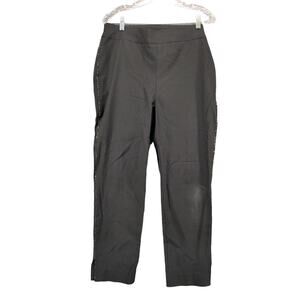 Chico's Womens Pull On Pants Size 1.5 10R Black Rayon Blend